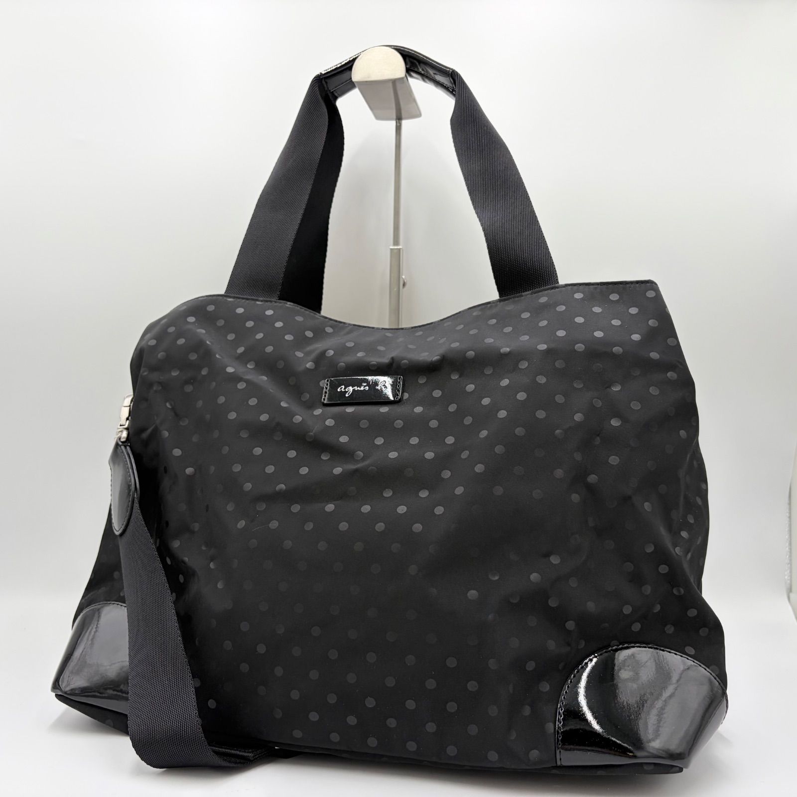 ✨美品✨ アニエスベー ボヤージュ2way ドット ボストンバッグ 