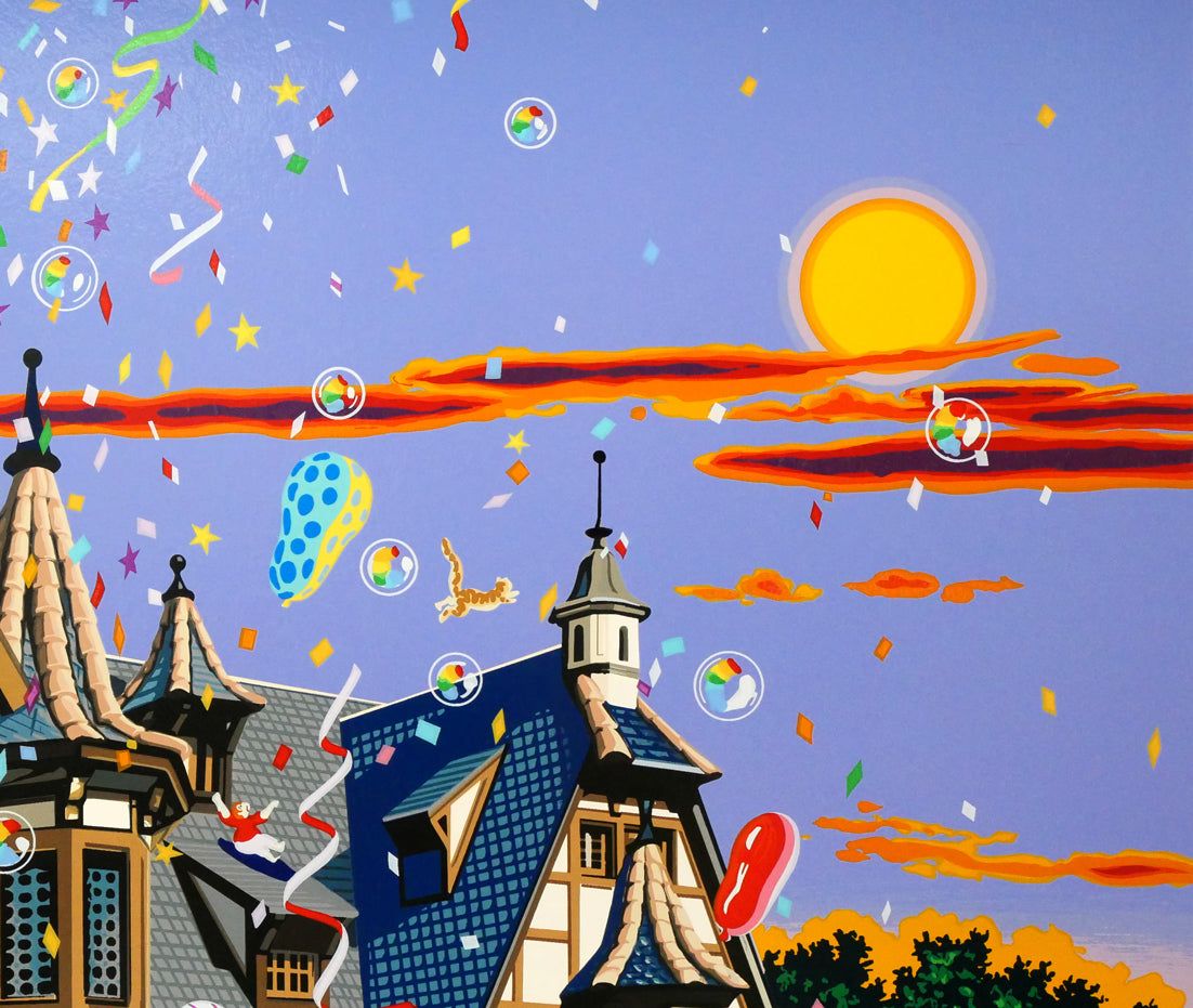 山形 博導（ヒロヤマガタ）「ミッキー&ミニーインファンタジー」シルク