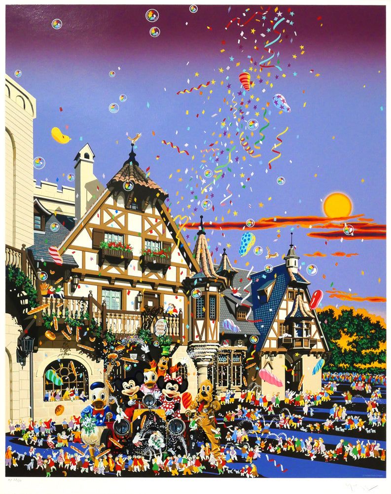 山形 博導（ヒロヤマガタ）「ミッキー&ミニーインファンタジー」シルク