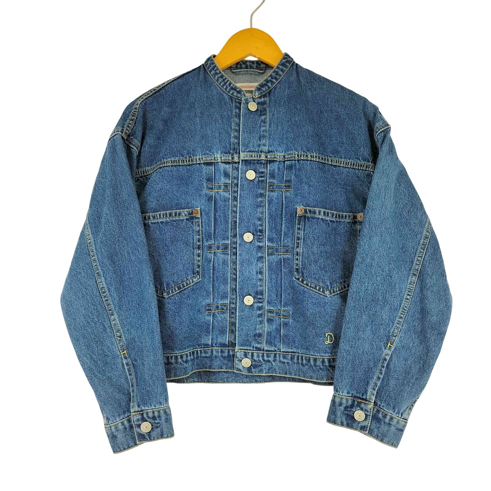 ドレステリア DRESSTERIOR ヴィンテージバンドカラー デニムジャケット 