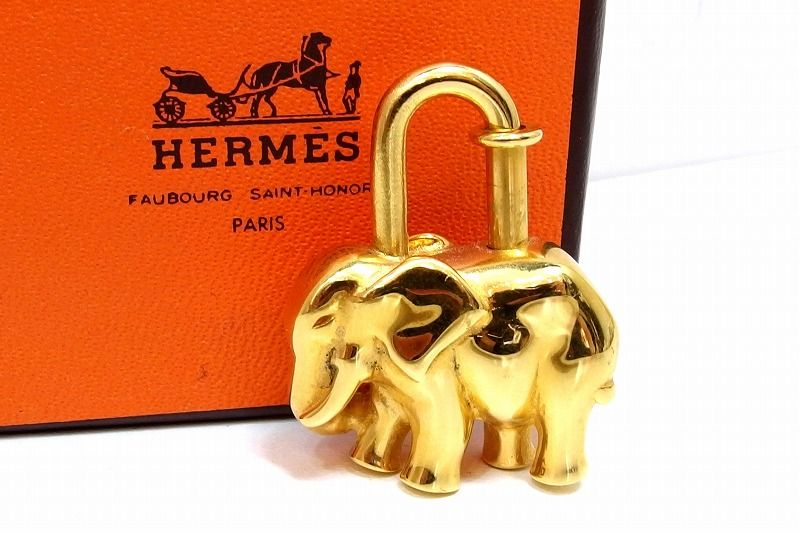 エルメス HERMES エレファント カデナ ゾウ 象 0 カデナチャーム 1997