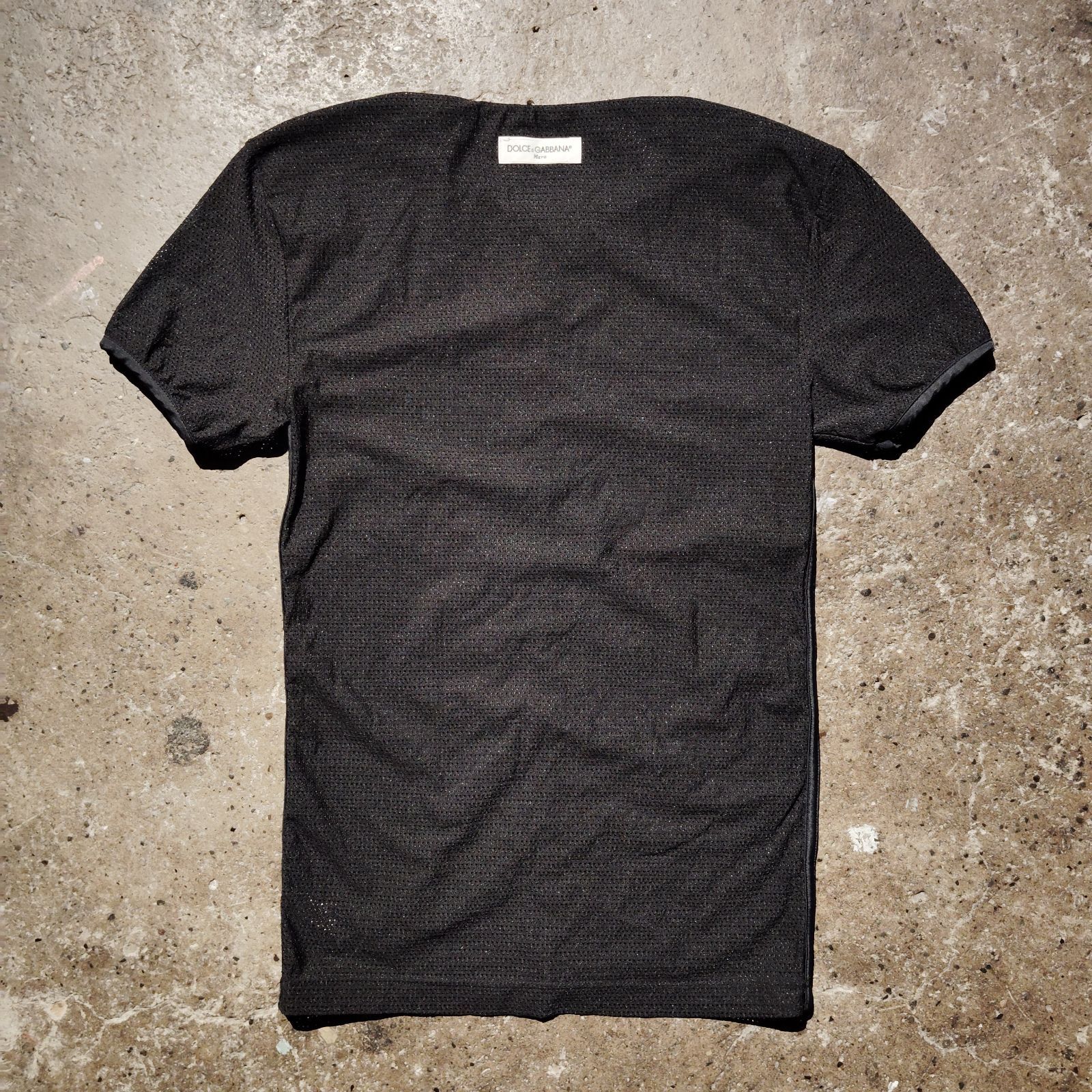 DOLCEu0026GABBANA アウトシーム メッシュ 半袖カットソー ドルチェアンドガッバーナ Tシャツ 48