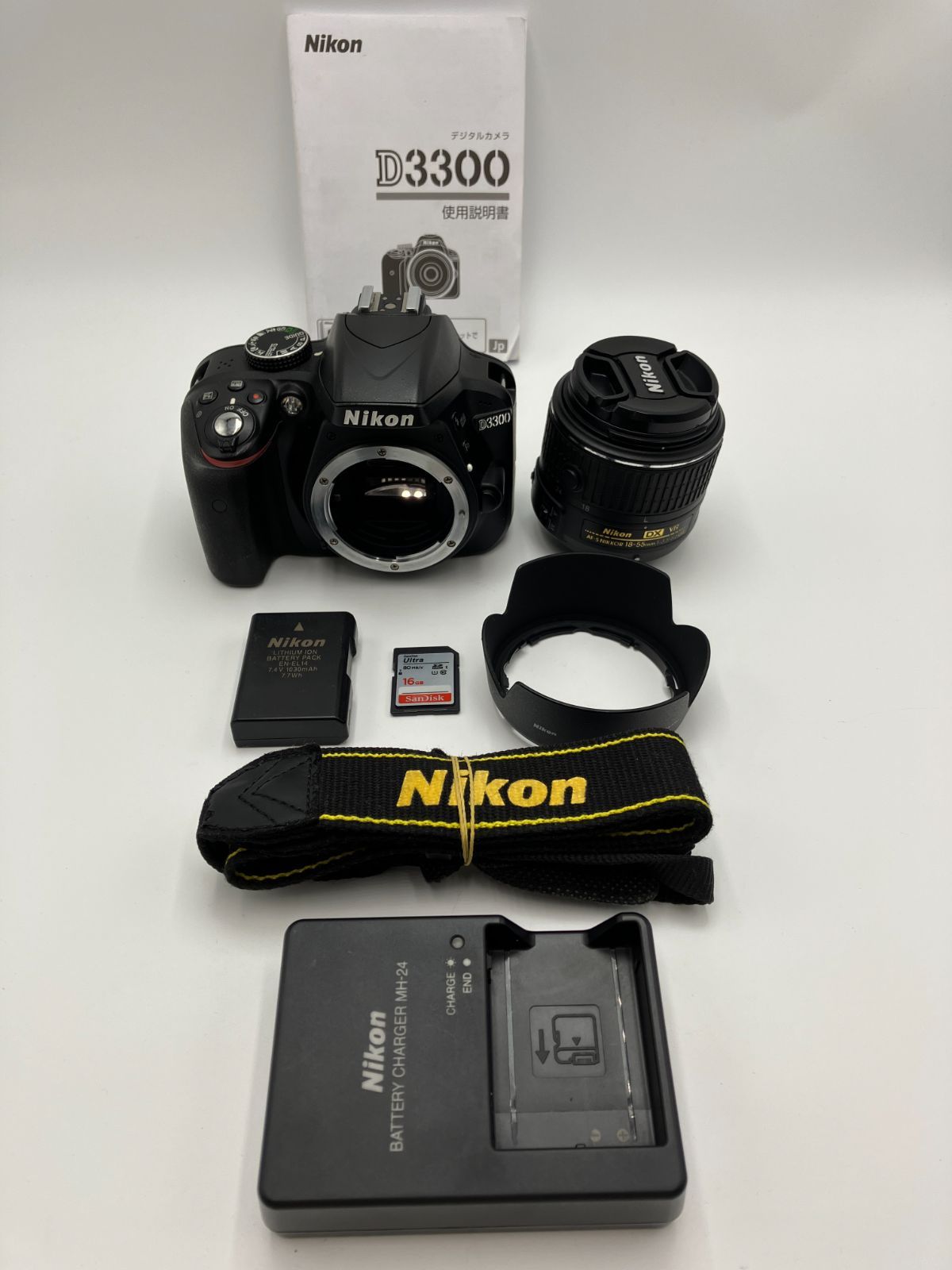 動作確認済】Nikon D3300 AF-S 18-55mm VR II レンズキット 良品 