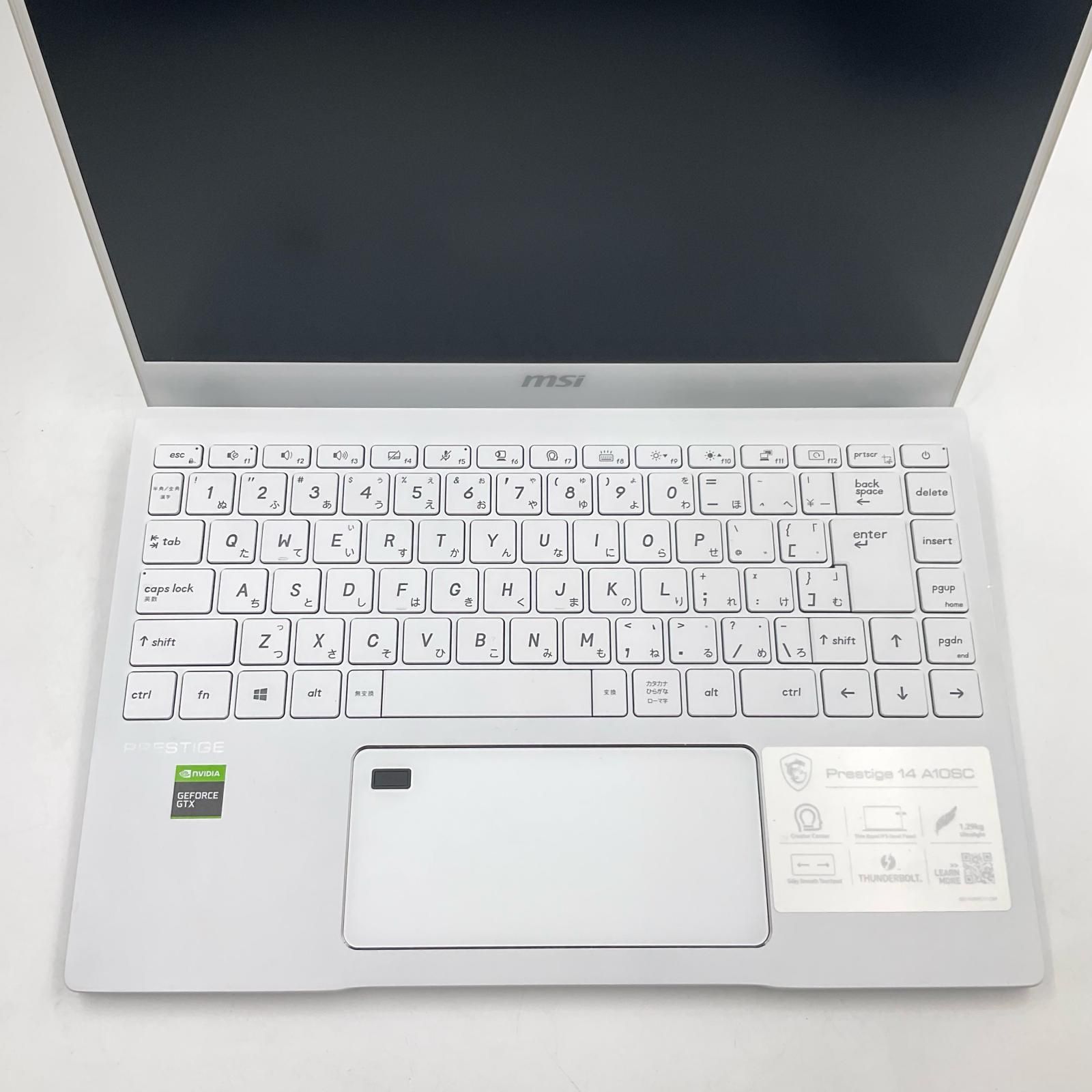 MSI Prestige 14 A10SC i7-10710U 16GB M.2 SSD 512GB NVIDIA GeForce 