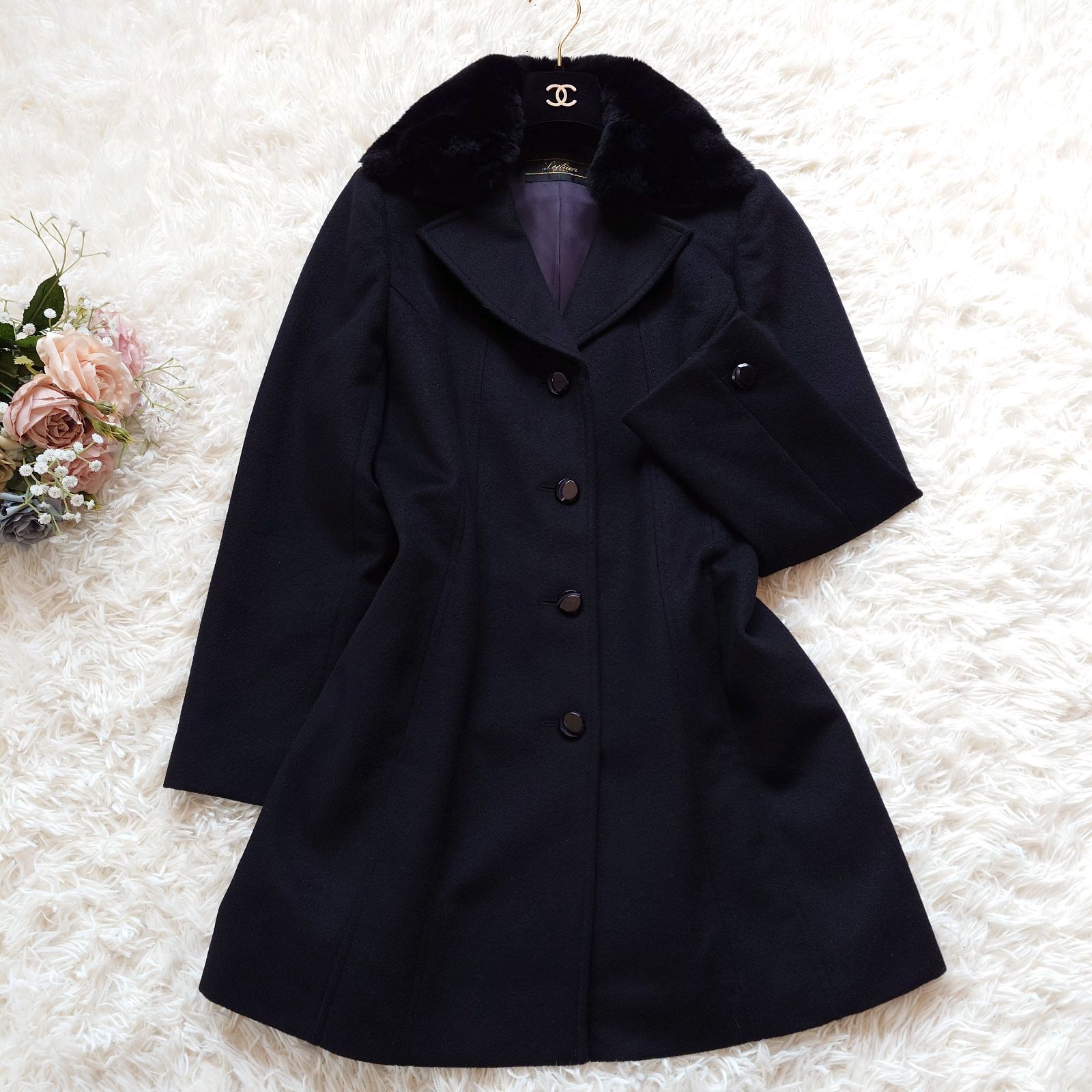 レリアン leilian カシミヤ100% チェスターコート ロングコート レリアン leilian カシミヤ100% チェスターコート ロングコート