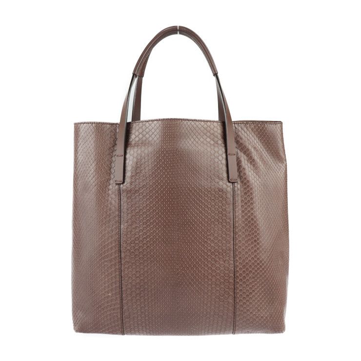 GUCCI グッチ トートバッグ 297006 パイソン レザー パープルブラウン 
