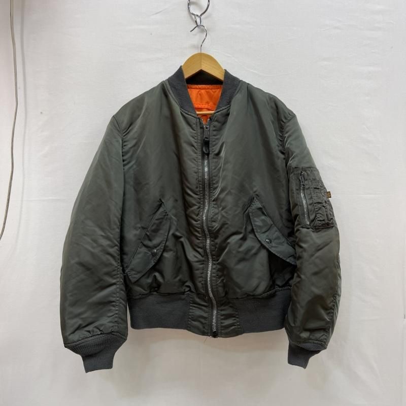 アルファ 90s USA製 MA-1 ミリタリー フライトジャケット メンズ L