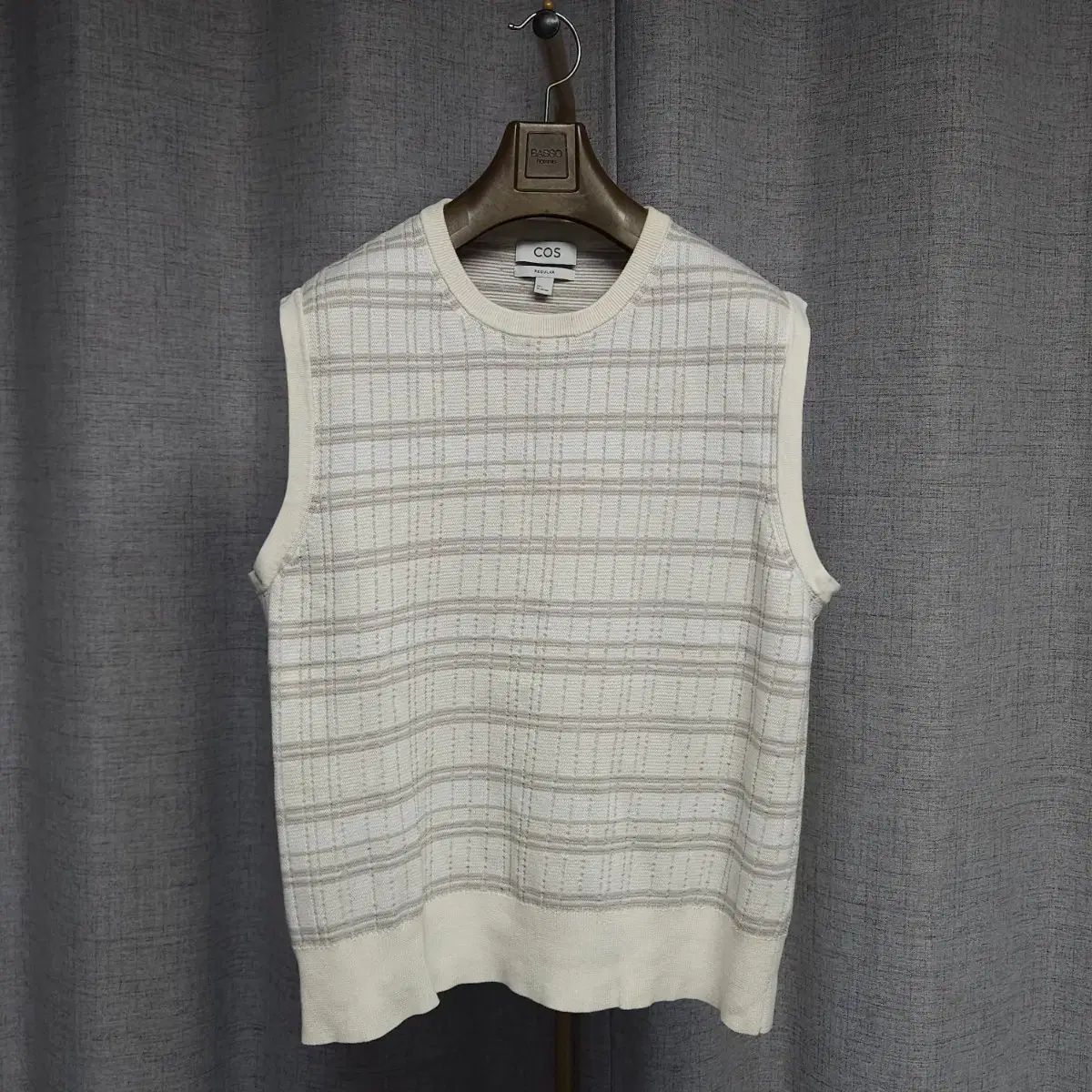 COS レギュラーフィット ジャカード ニット ベスト
