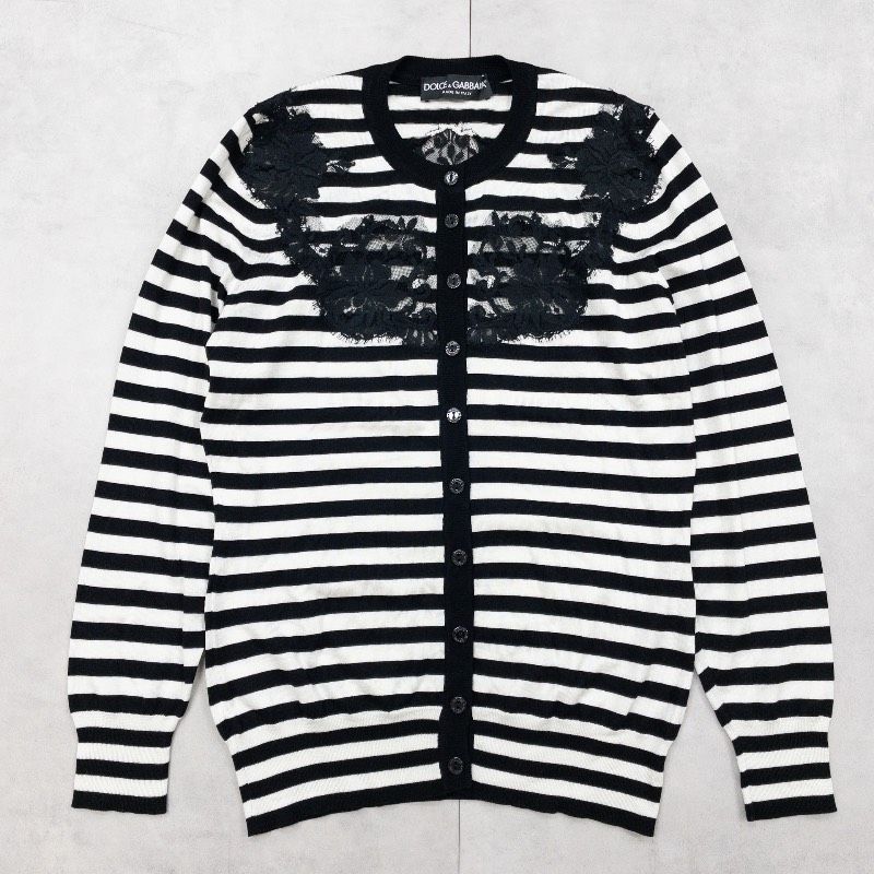 DOLCE&GABBANA ドルチェアンドガッバーナ ニットカーディガン ボーダー