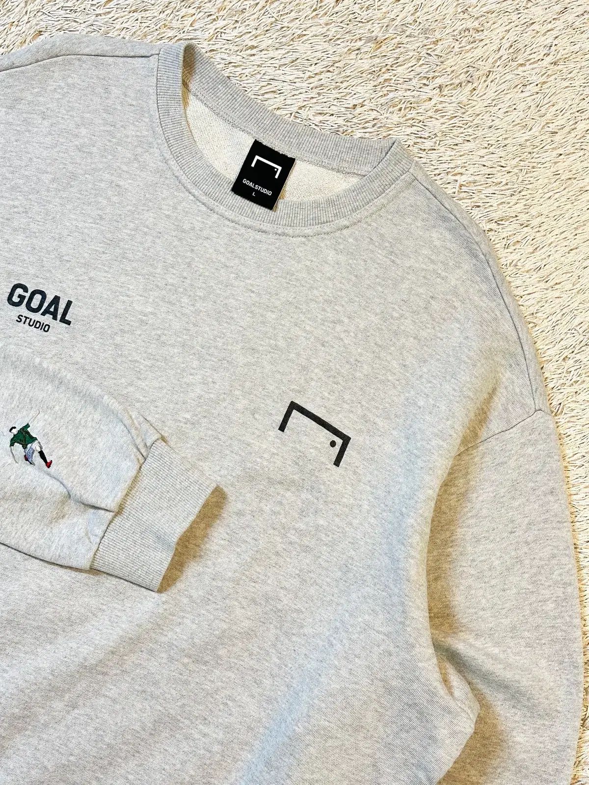 GOAL L ゴールスタジオ GOAL STUDIO ロゴ スウェット グレー STUDIO 