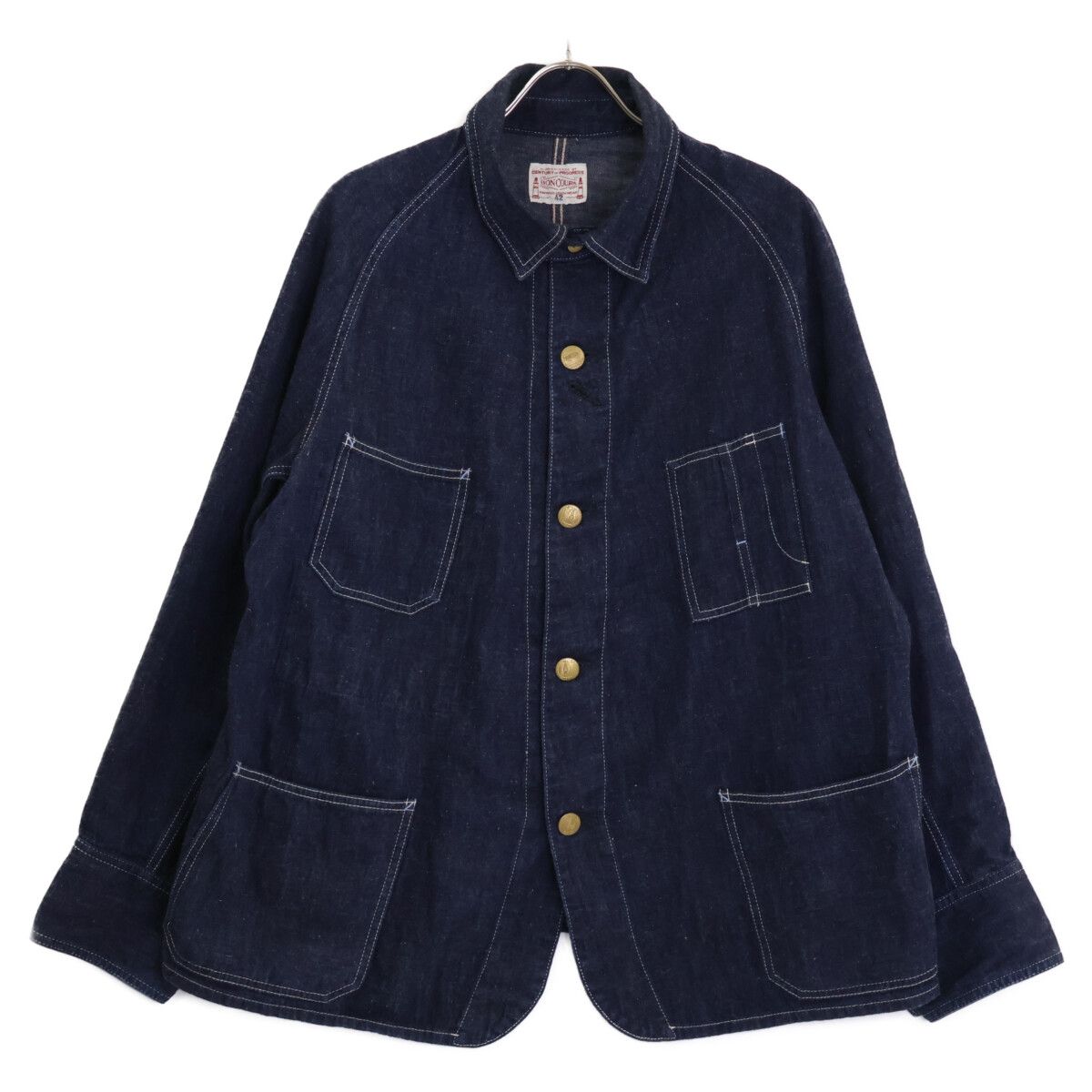 BONCOURA インディゴデニム カバーオール 42 BONCOURA NATURAL INDIGO