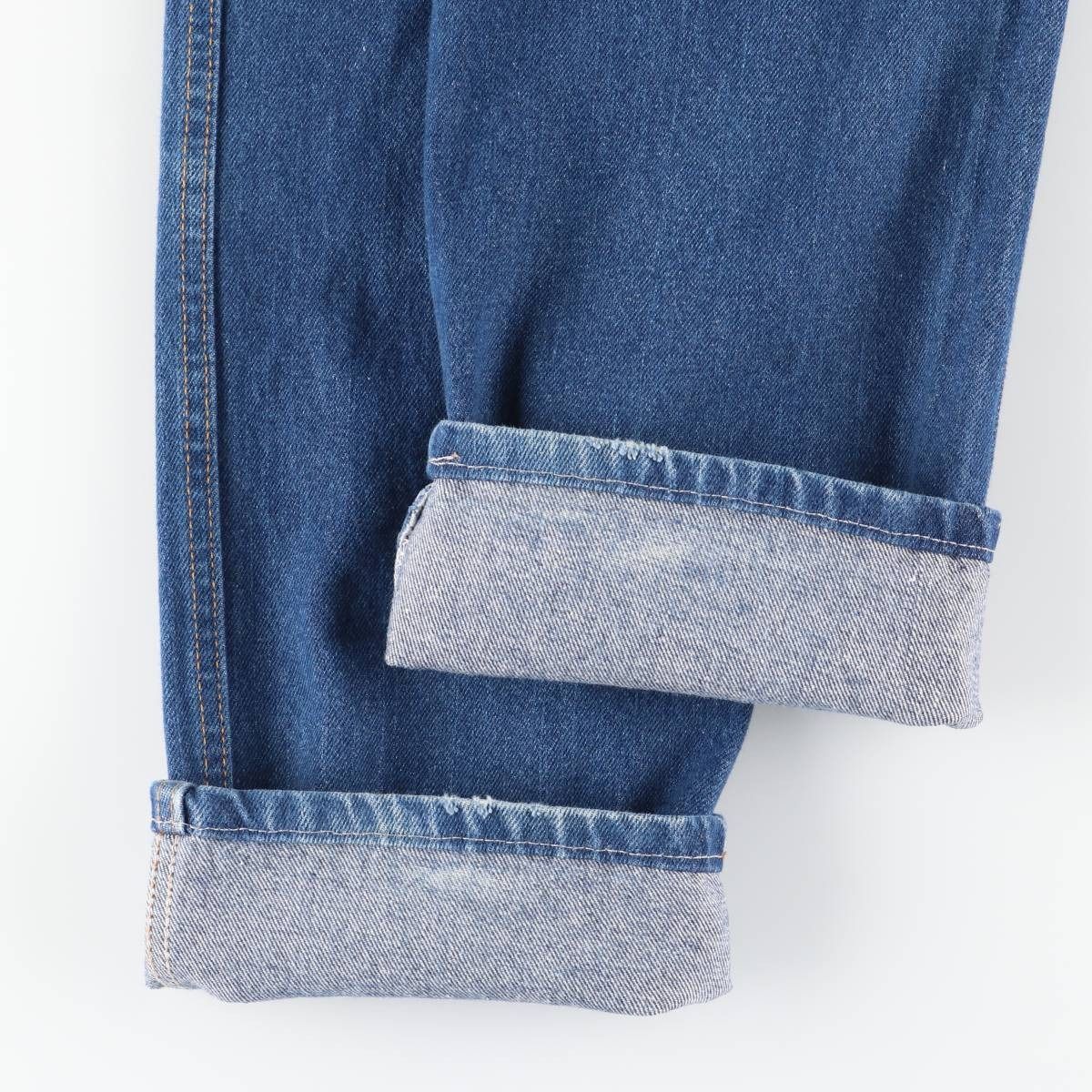 古着 ディッキーズ Dickies ロゴパッチ ストレートデニムパンツ メンズ