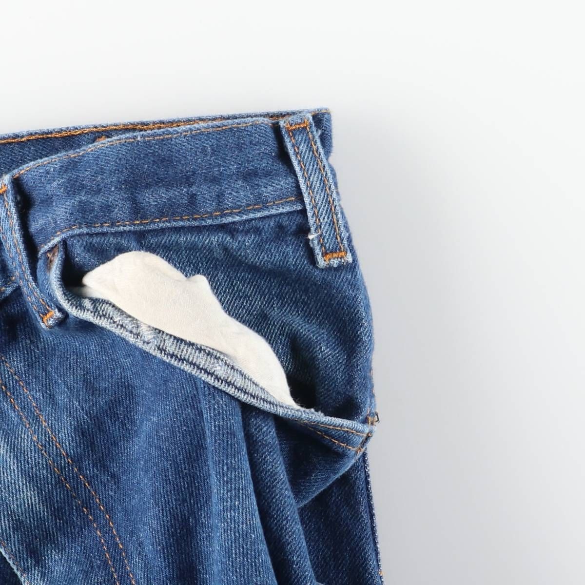 古着 ディッキーズ Dickies ロゴパッチ ストレートデニムパンツ メンズ