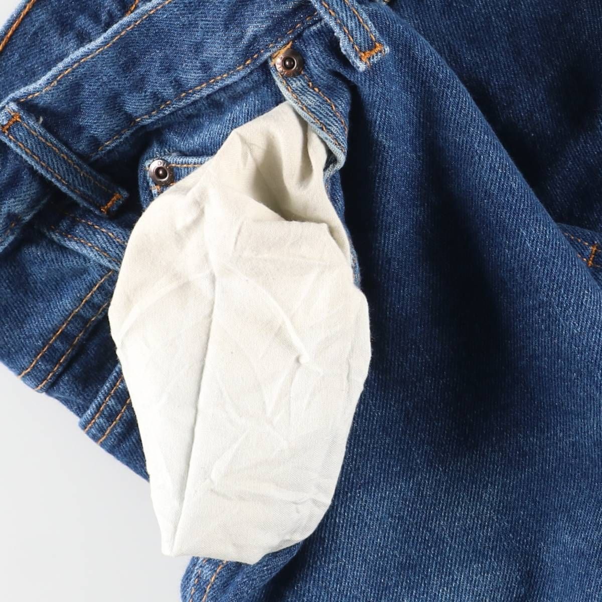 古着 ディッキーズ Dickies ロゴパッチ ストレートデニムパンツ メンズ