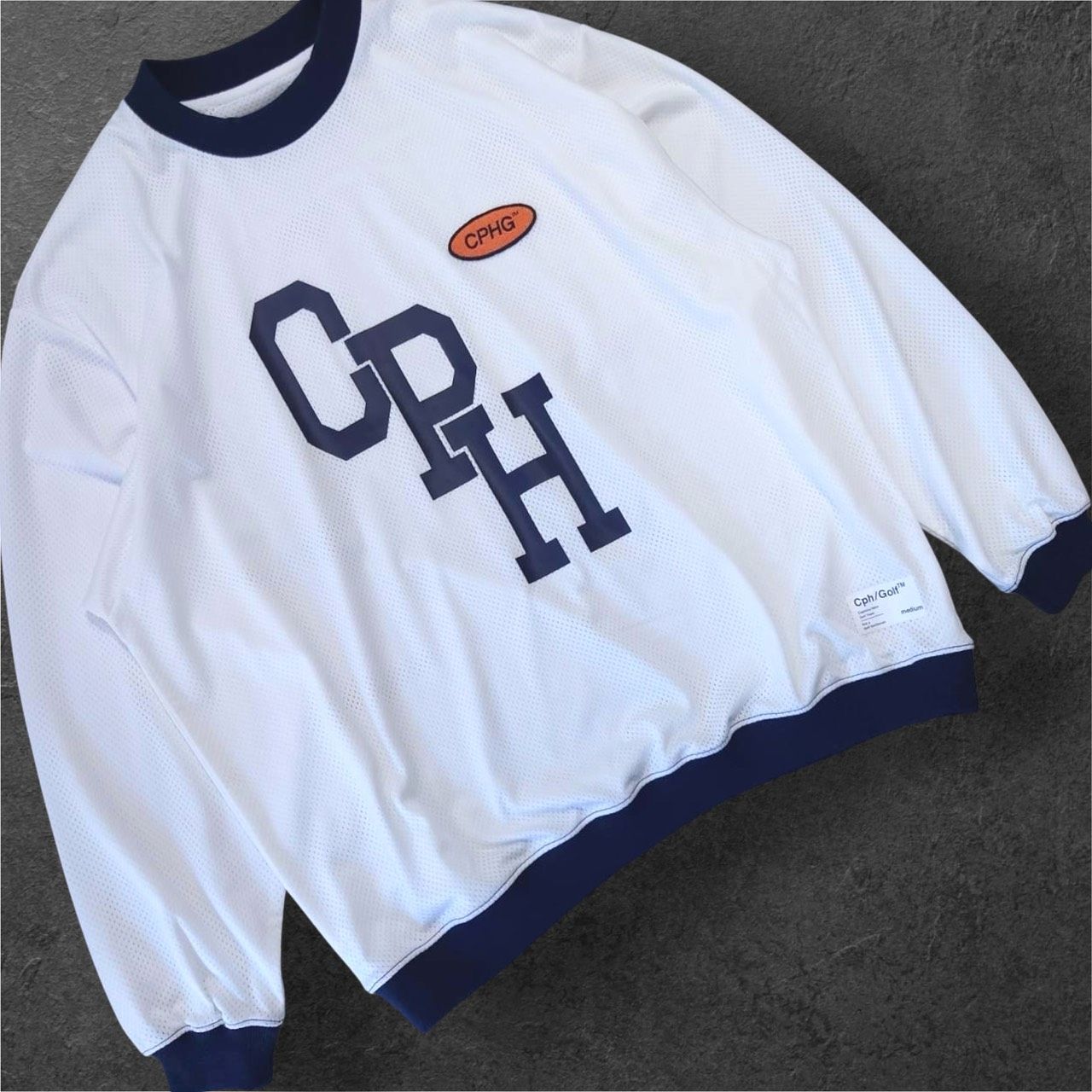 極美品 Cph/Golf CAPTAINS HELM GOLF ダブルメッシュ ロングスリーブ
