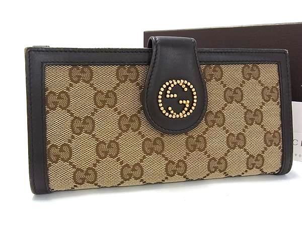 GUCCI グッチ 長財布 インターロッキングG 269970 ブラウン GG