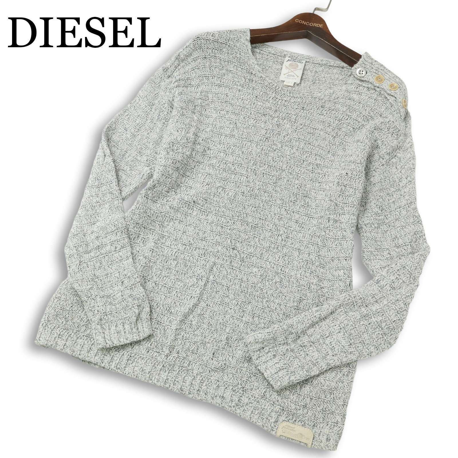 DIESEL ディーゼル 春夏 イタリア生地 麻 リネン混☆ ショルダーボタン 