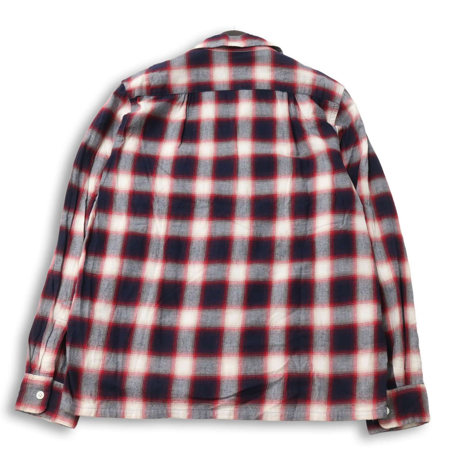 BEAMS + ビームス プラス 通年☆ 長袖 ワーク チェック シャツ Sz.M 