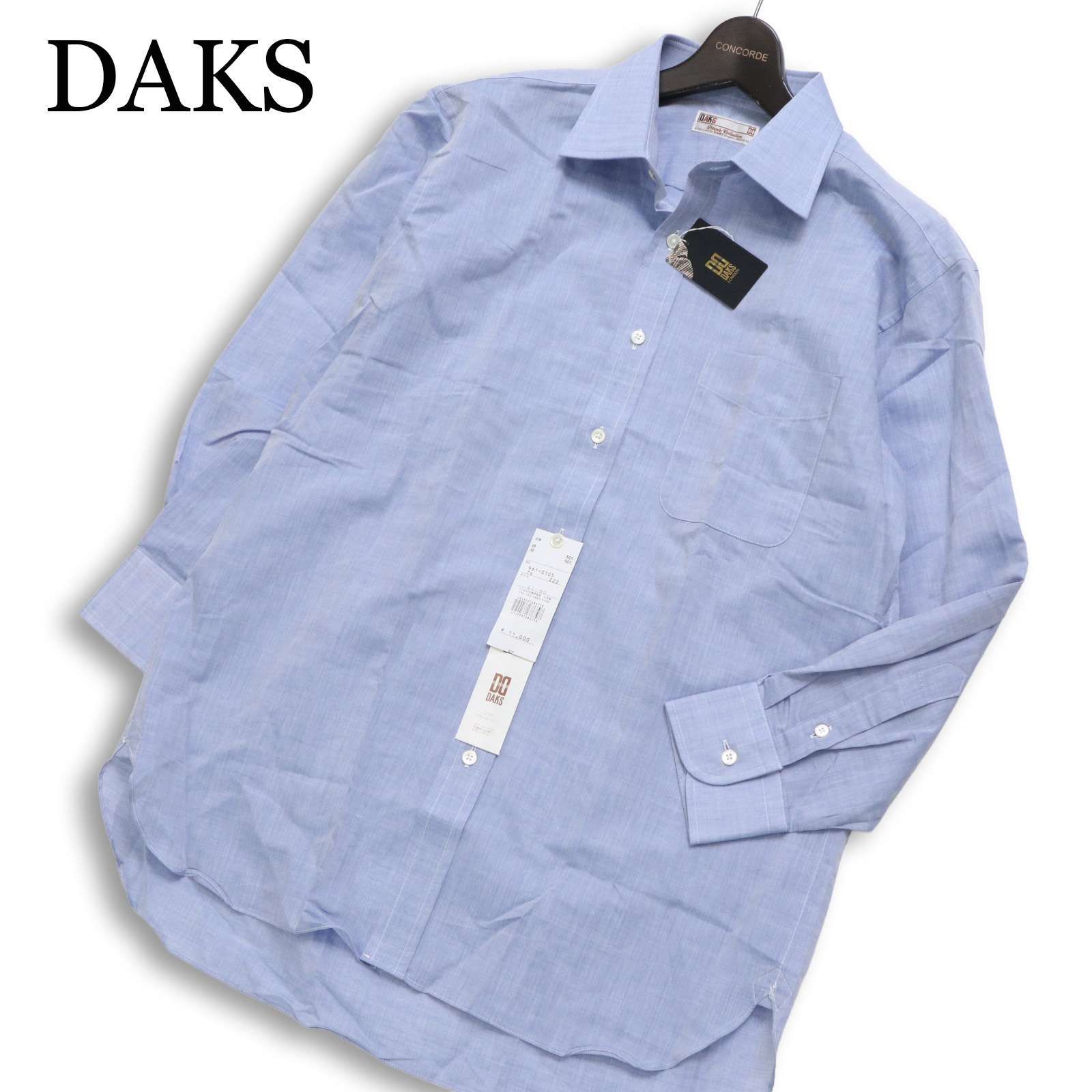 新品 未使用】 DAKS ダックス 春夏☆ 麻 リネン混 長袖 ボタンダウン 