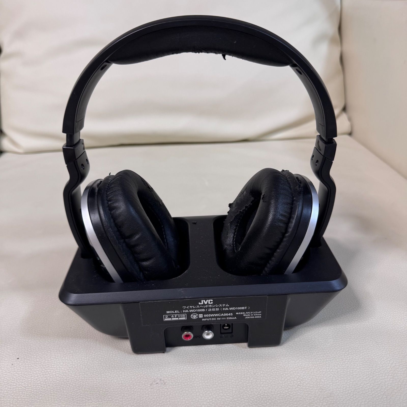 JVC ワイヤレスヘッドホンシステム HA-WD100B 動作確認済 - メルカリ