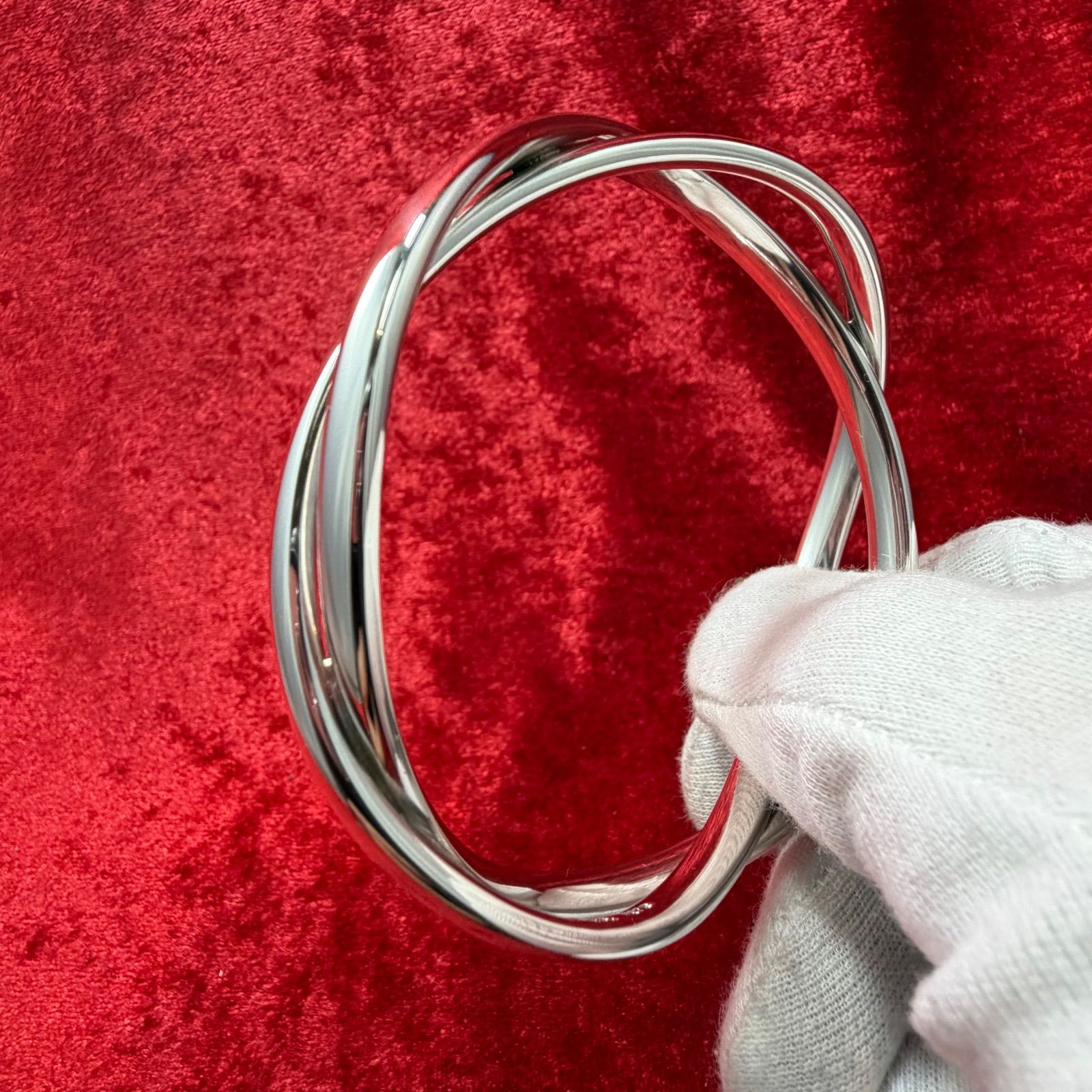 美品 バングル ♯237B 71.1g ジョージジェンセン/GEORG JENSEN