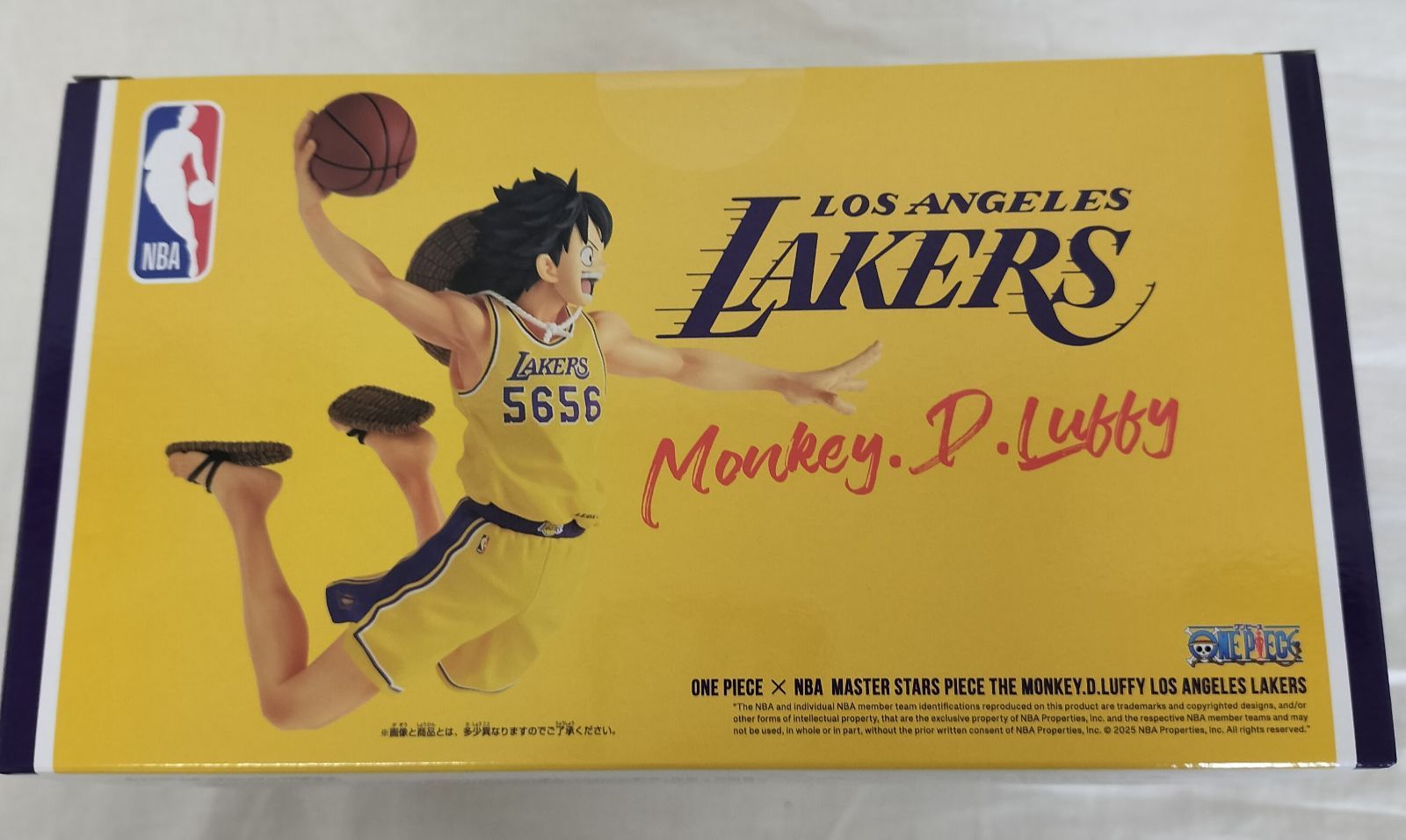ONE PIECE × NBA MASTER STARS PIECE ルフィ ロサンゼルス・レイカーズ 
