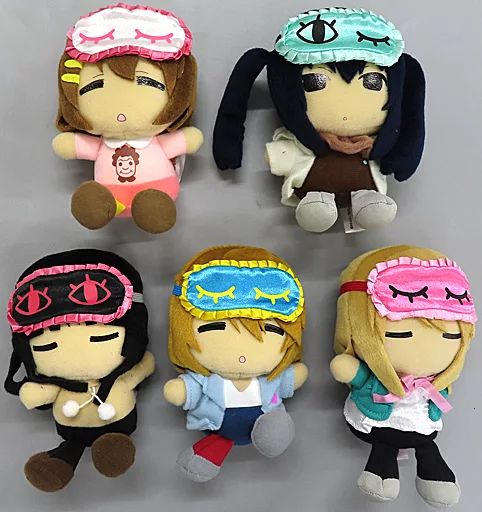 中古】ぬいぐるみ 全5種セット おやすみぬいぐるみ 「映画 けいおん