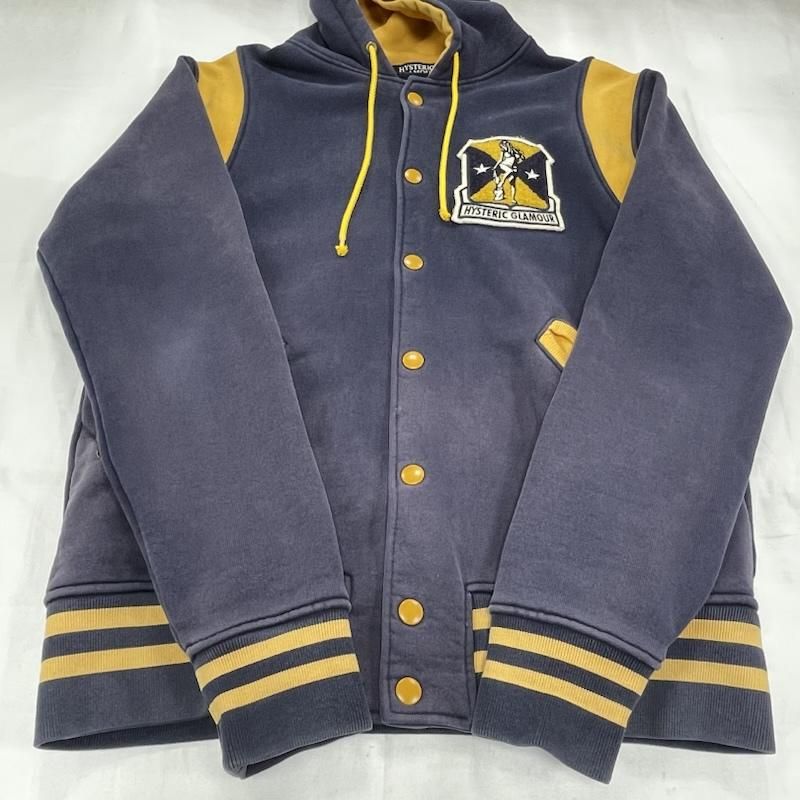 ヒステリックグラマー スウェット スタジャン ワッペン パーカー