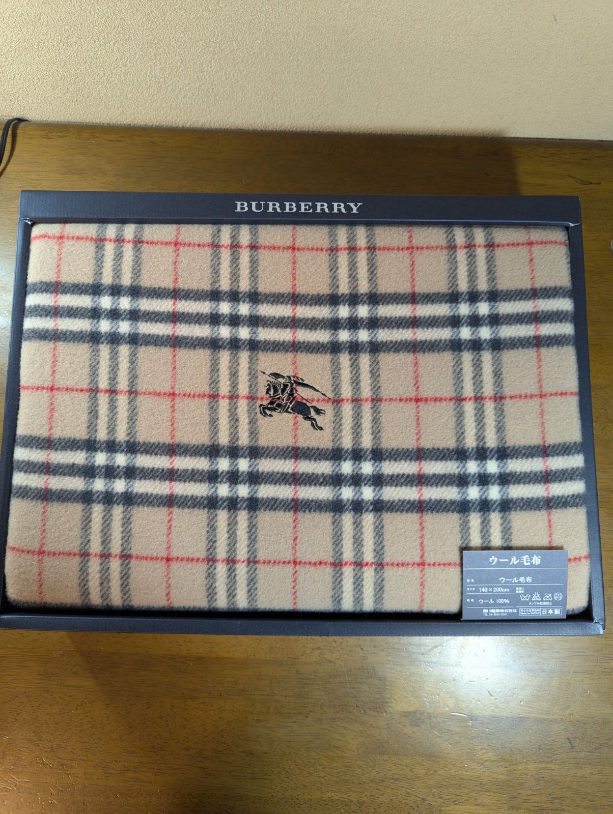 Burberrys 純毛毛布 ウール100％ ノバチェック柄 バーバリー 【公式通販】