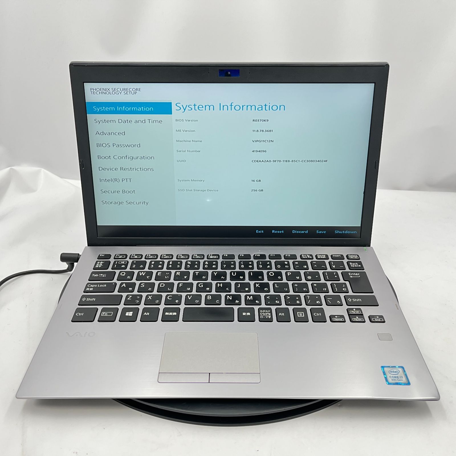 ジャンク VAIO Pro PG i7 16GB SSD256GB OS無し - メルカリ