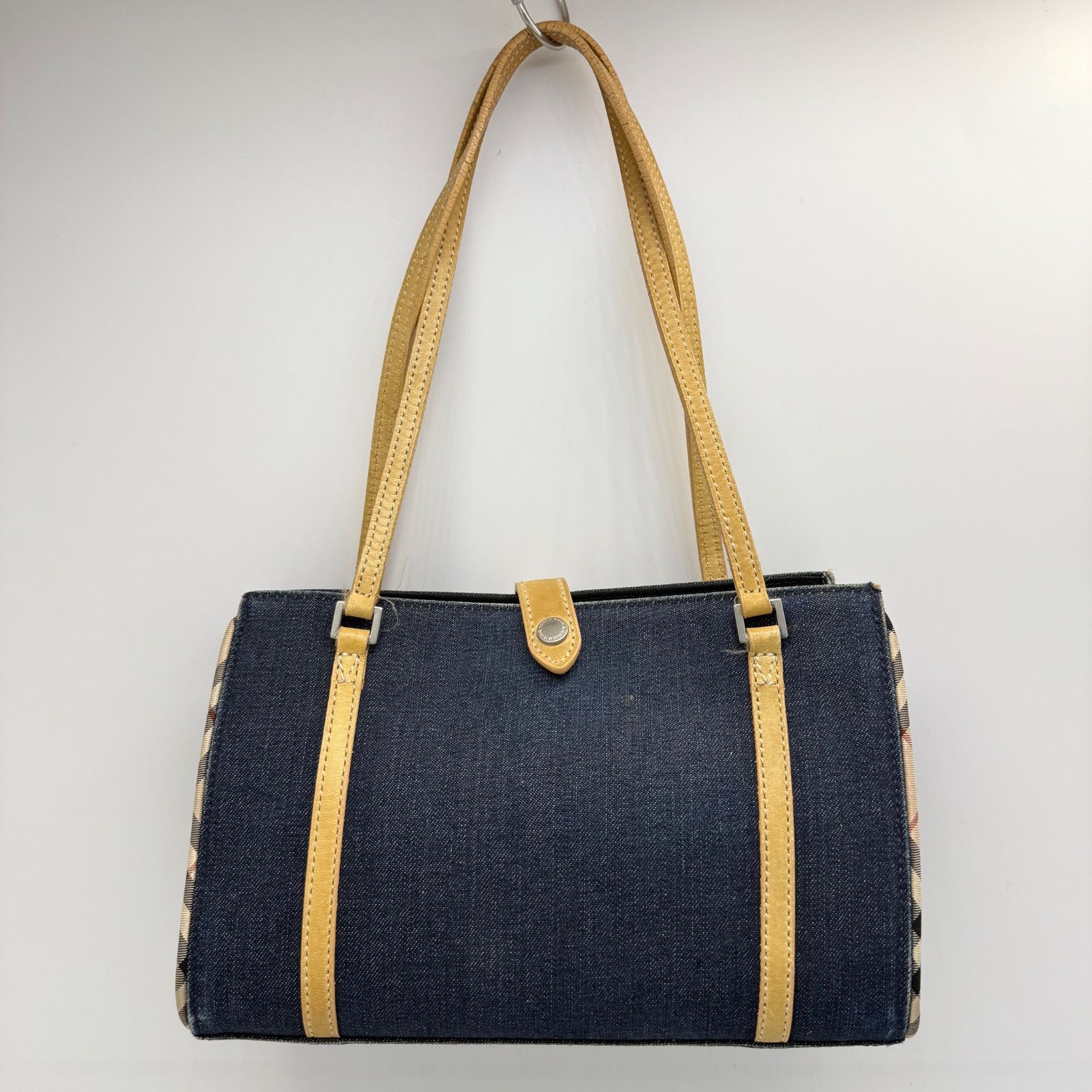 BURBERRY BLUE LABEL y2k archive NOVA piping denim hand shoulder 