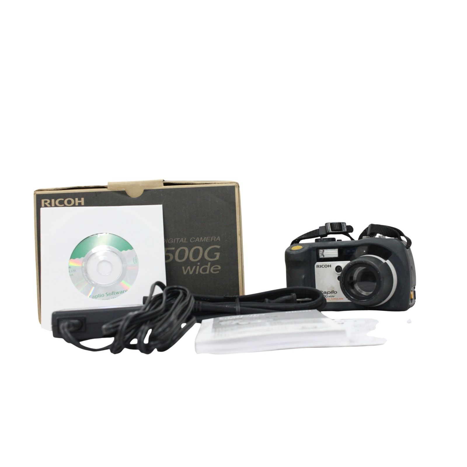 カメラ 【返品保証】 【元箱付き】リコー Ricoh Caplio 500G ブラック
