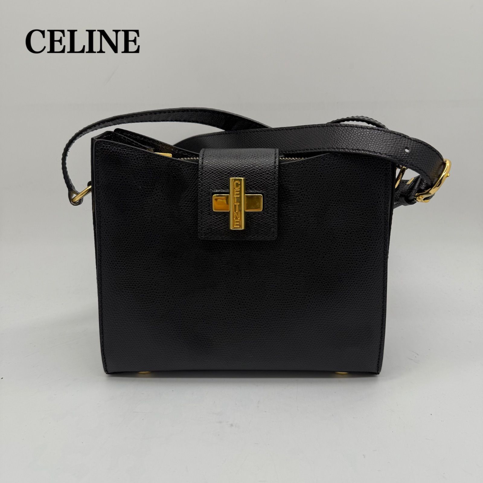 CELINE vintage old BLK shoulder bag セリーヌ ヴィンテージ オールド 