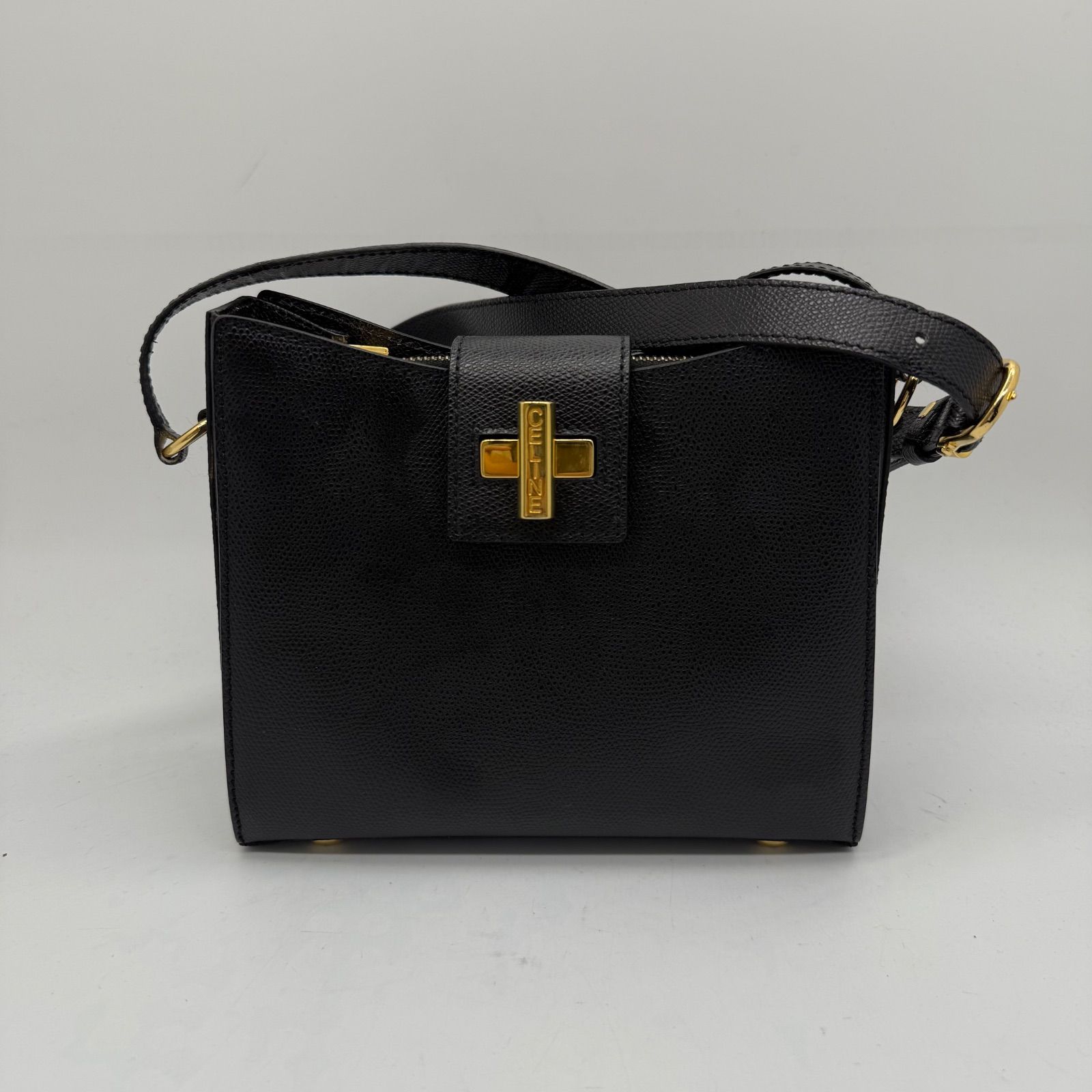 CELINE vintage old BLK shoulder bag セリーヌ ヴィンテージ CELINE vintage old BLK shoulder bag セリーヌ ヴィンテージ