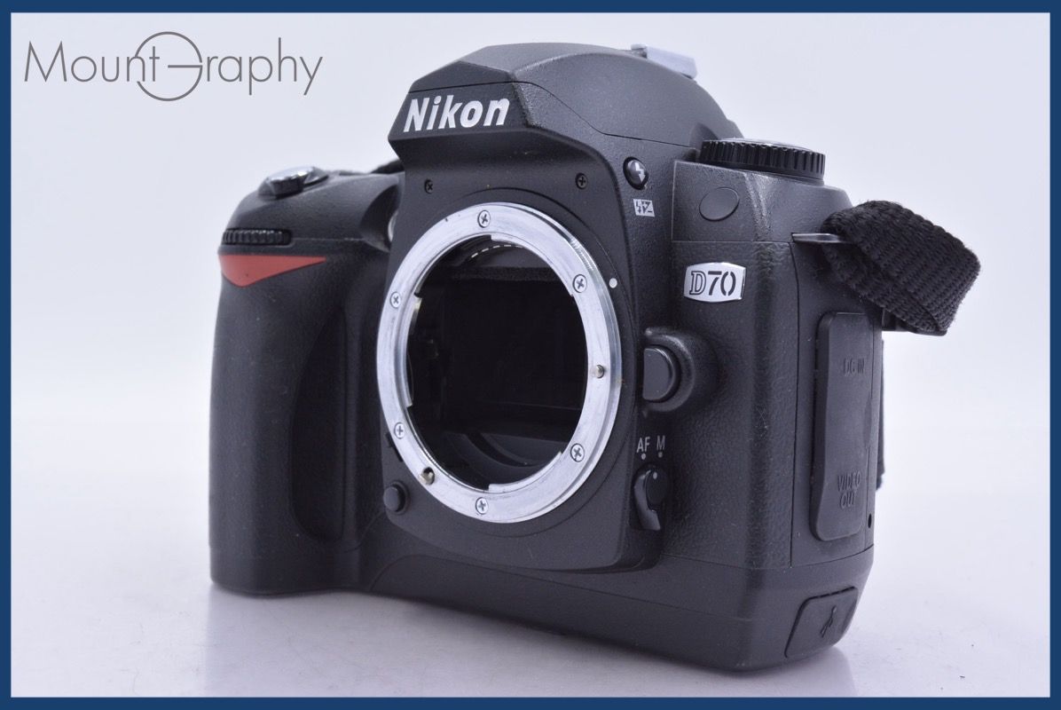 [Operation Guarantee] Nikon D70 battery and memory card included, free of charge #am4417