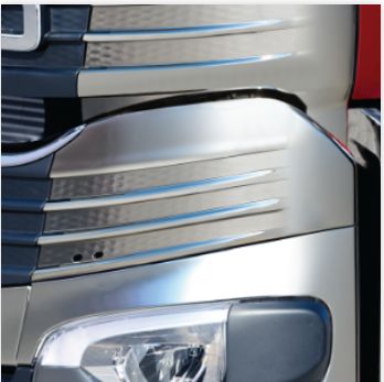 バンパーコーナーアッパー樹脂（黒）三菱ふそう/FUSO/左右SET/24