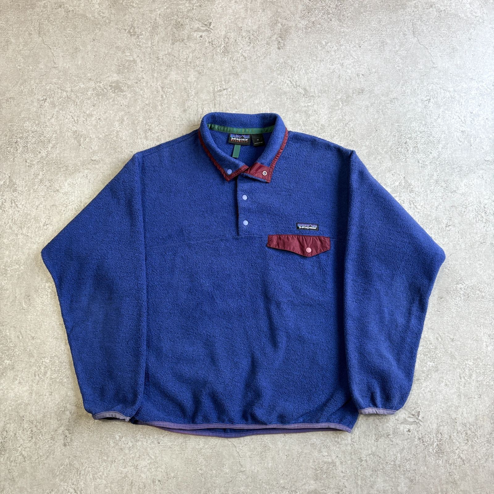 90~00s patagonia patagonia Synchilla Snap T Pullover 【 blue