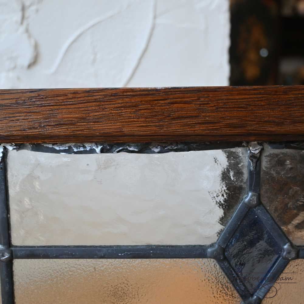  L3710-52 英国アンティーク ステンドグラス バラ 窓枠 建材 インテリア DIY 小屋 ステンド イギリス おしゃれ雑貨 置物 インテリア小物