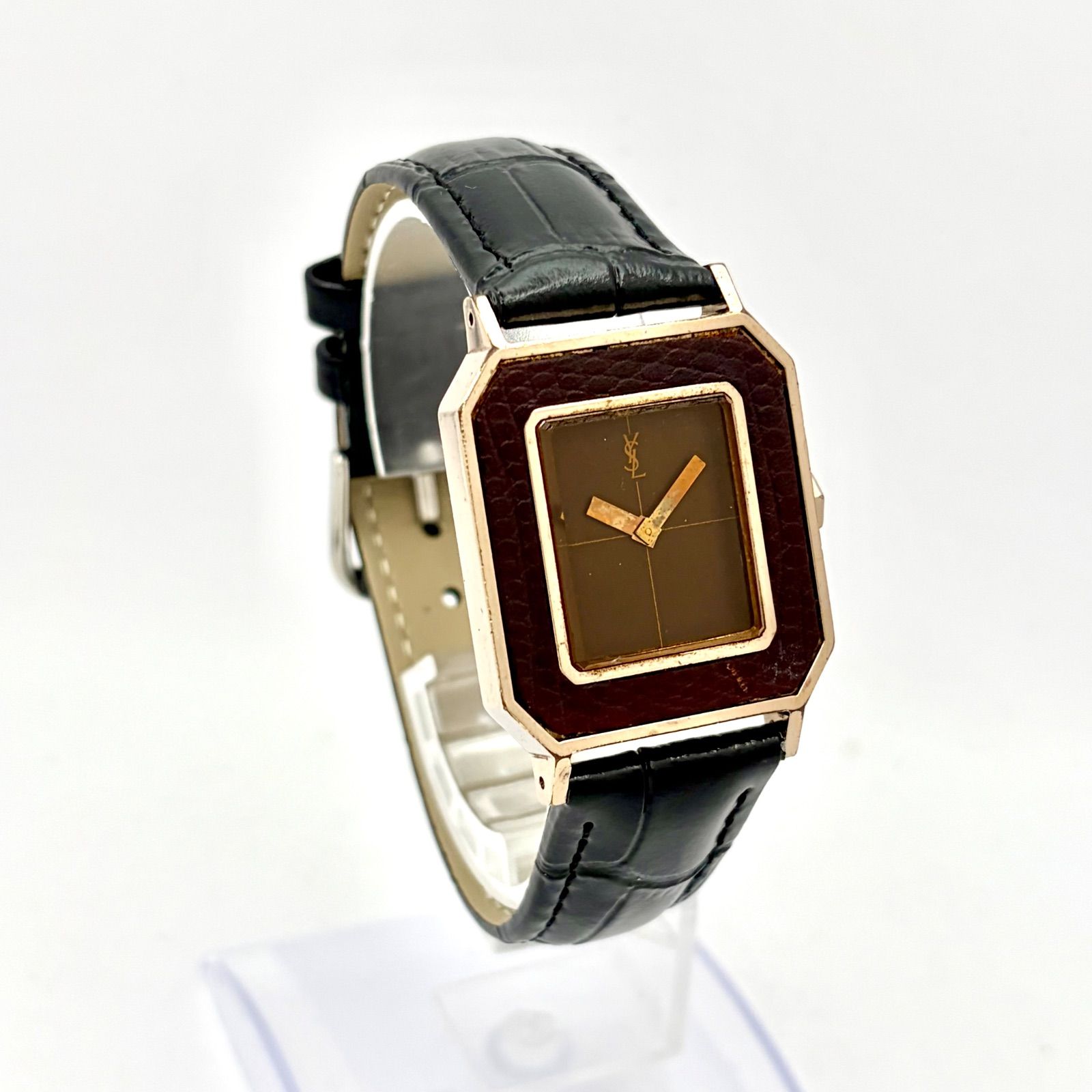 稼働】Yves Saint Laurent イヴサンローラン YSL 機械式 手巻き