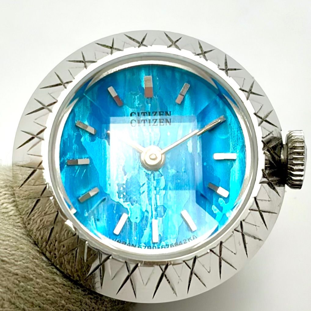 稼働】CITIZEN シチズン 機械式 手巻き リングウォッチ 指輪時計