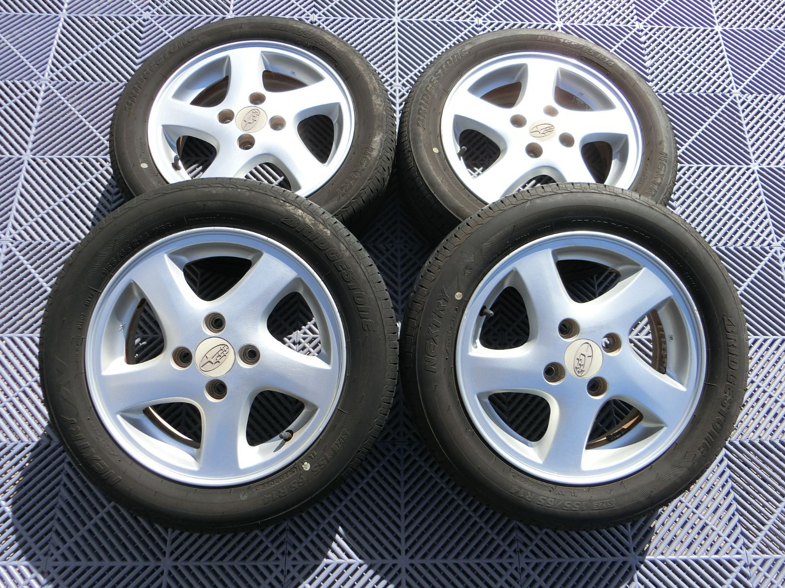 952] 送料無料 スバル純正 14インチ アルミホイール 14×4.5J +45