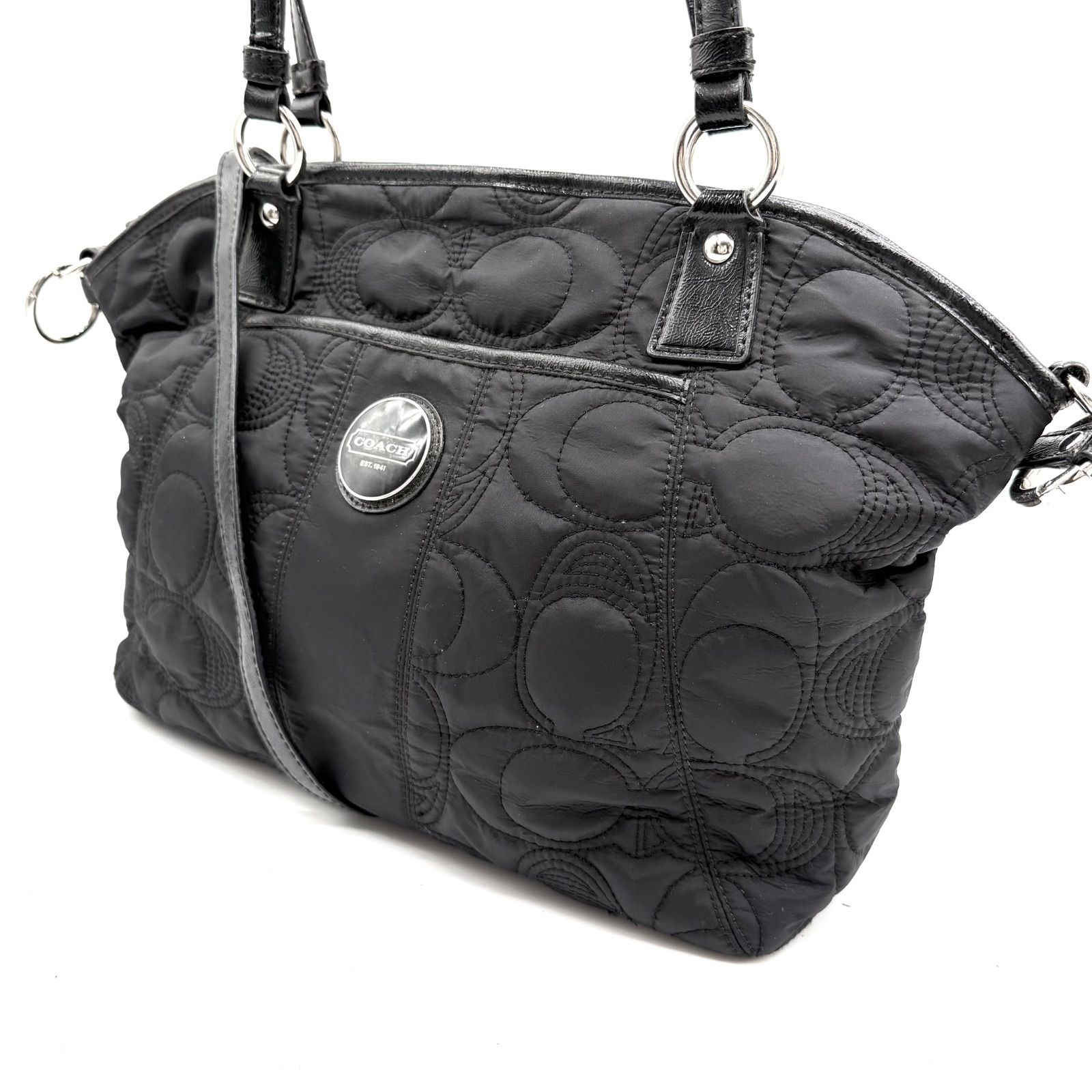 美品 COACH オールドコーチ ショルダーバッグ オールレザー ブラウン 