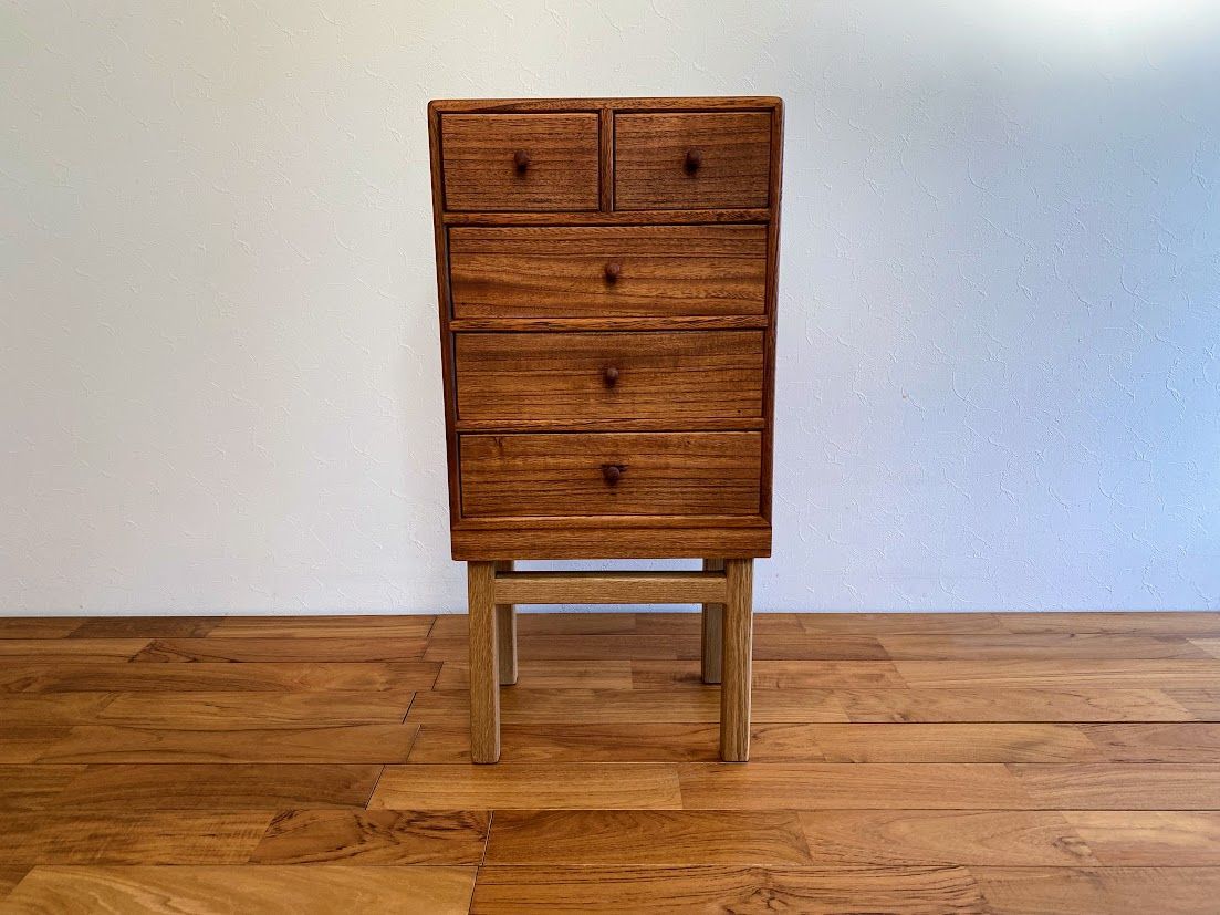 1950s ジャパンヴィンテージ 小道具入 チェスト ラワン材 作家物 仕上