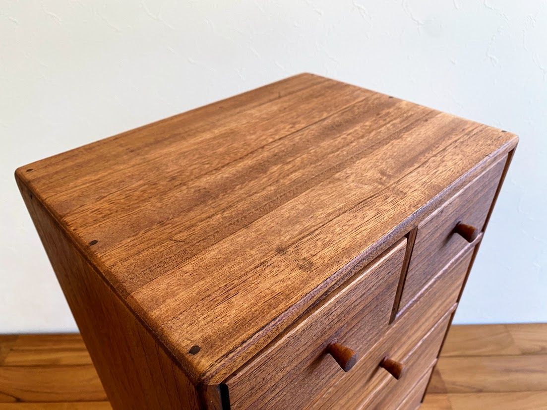 1950s ジャパンヴィンテージ 小道具入 チェスト ラワン材 作家物 仕上