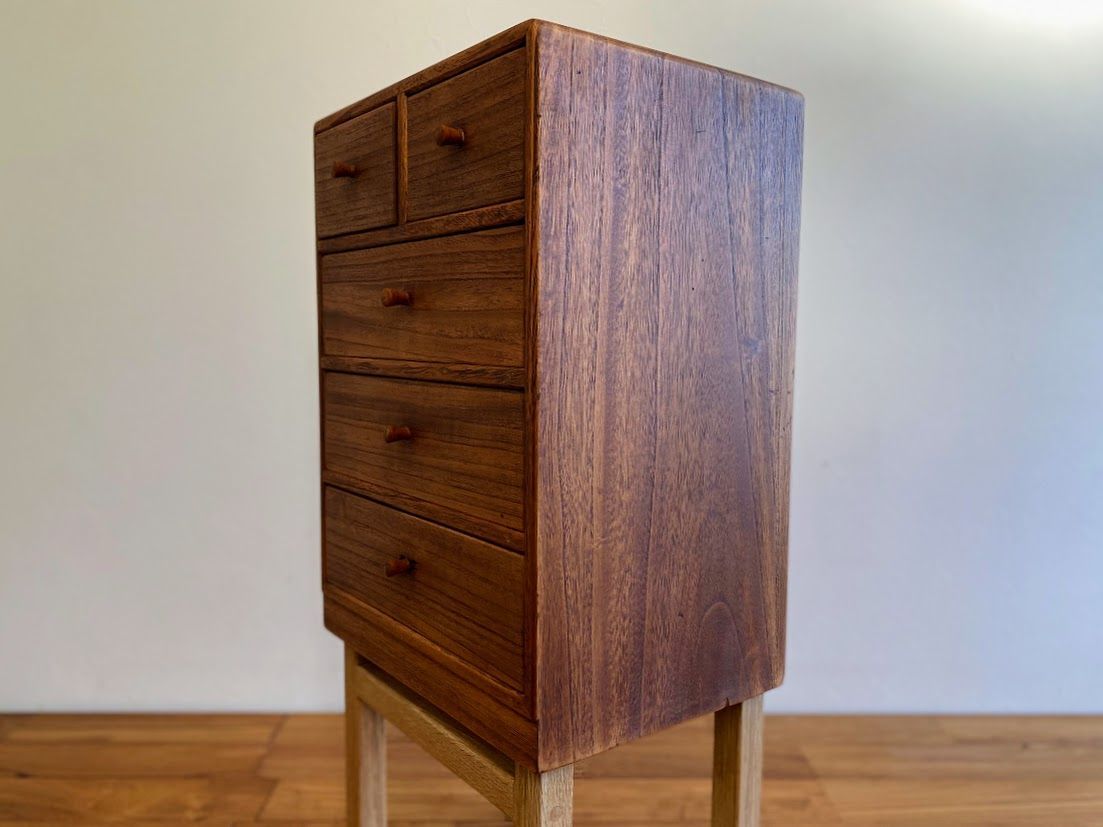 1950s ジャパンヴィンテージ 小道具入 チェスト ラワン材 作家物 仕上