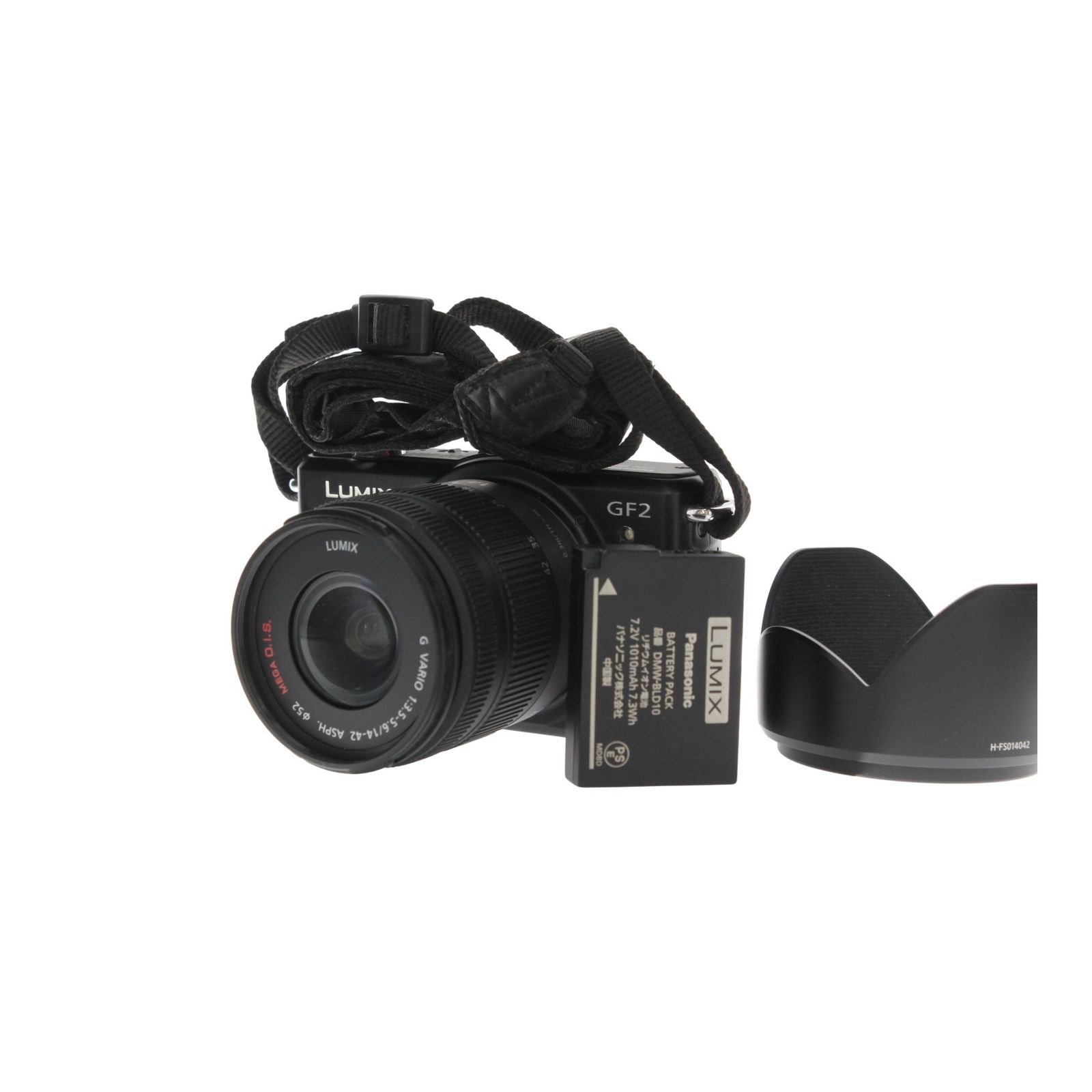 返品保証】 パナソニック Panasonic LUMIX GF2 ブラック G VARIO 14 