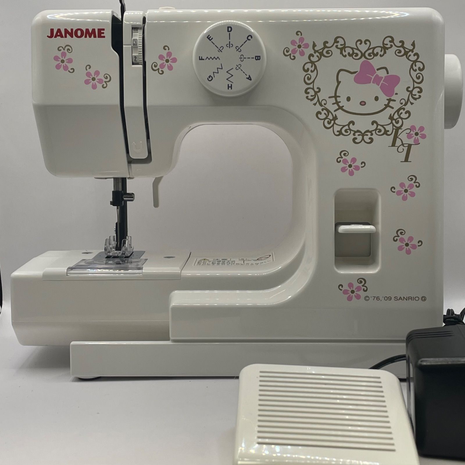 動作確認済】ジャノメ×ハローキティ コンパクトミシン KT-35 箱・説明