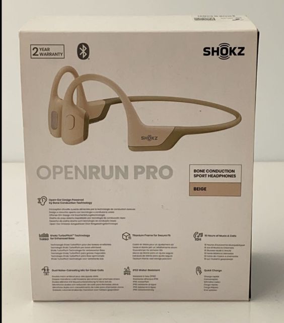 送料無料】SHOKZ OPENRUN PRO 骨伝導イヤホン ベージュ S810 - メルカリ
