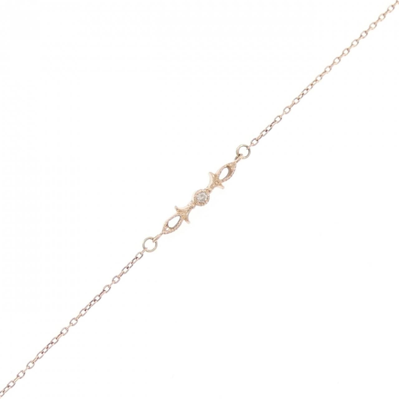 K10PG ダイヤモンド ブレスレット 0.014CT 【公式通販】