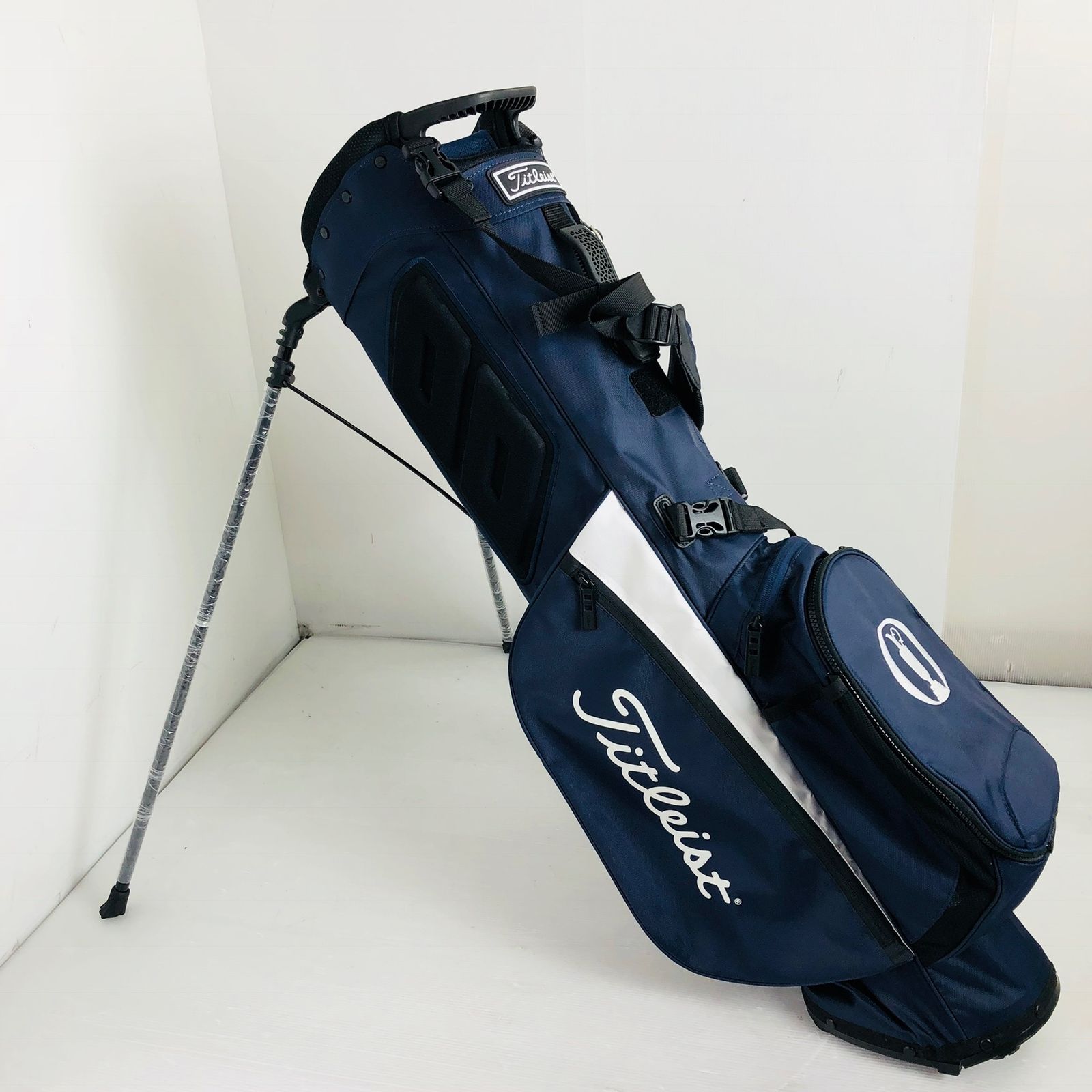 美品 Titleist タイトリスト 7.5型 スタンド ネイビー キャディバッグ